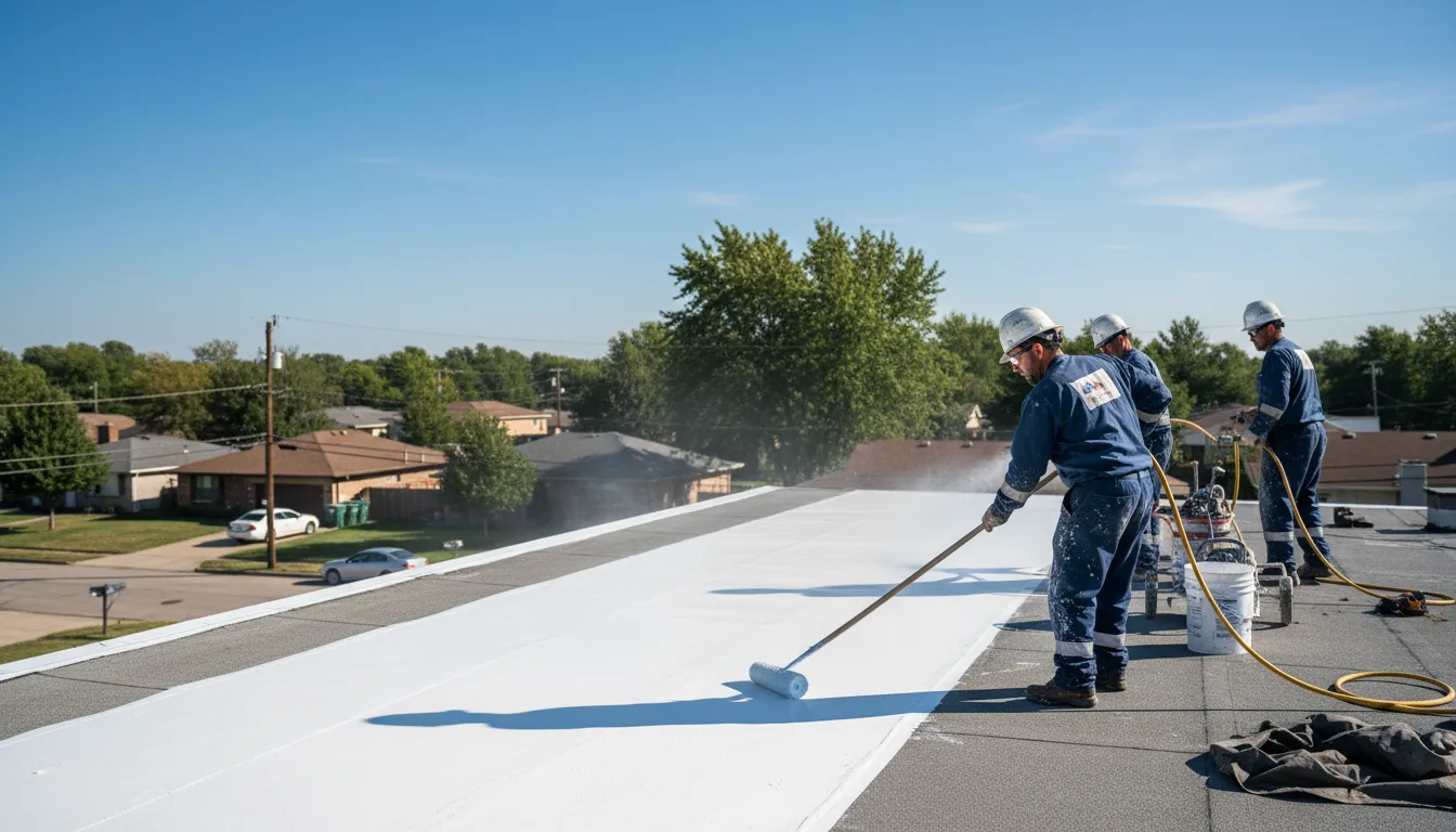 Commercial roof coating in Oaks, PA near me